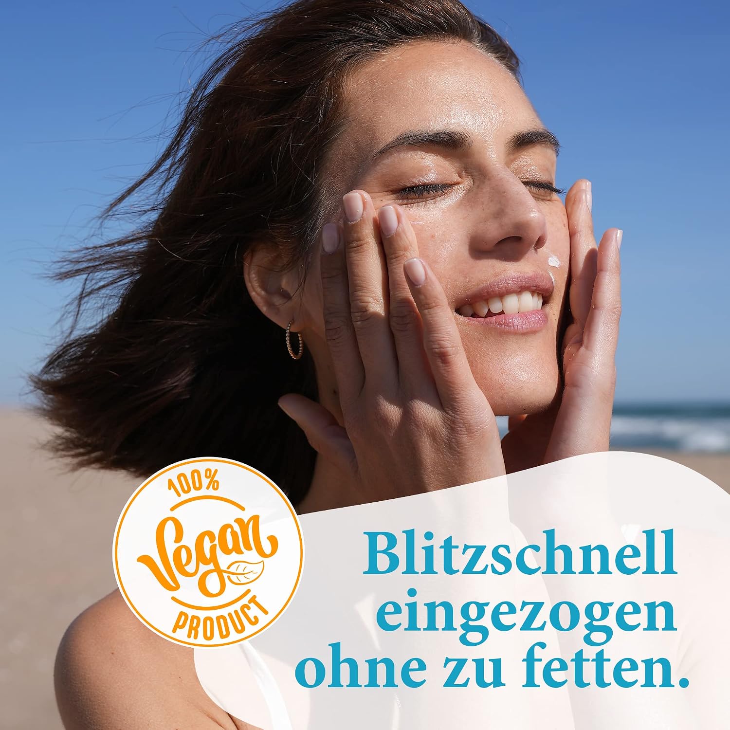 Detalle 2 de Jean & Len Sensitiv Sonnencreme SPF 50+ – wasserfest, parfumfrei, vegan, 50 ml