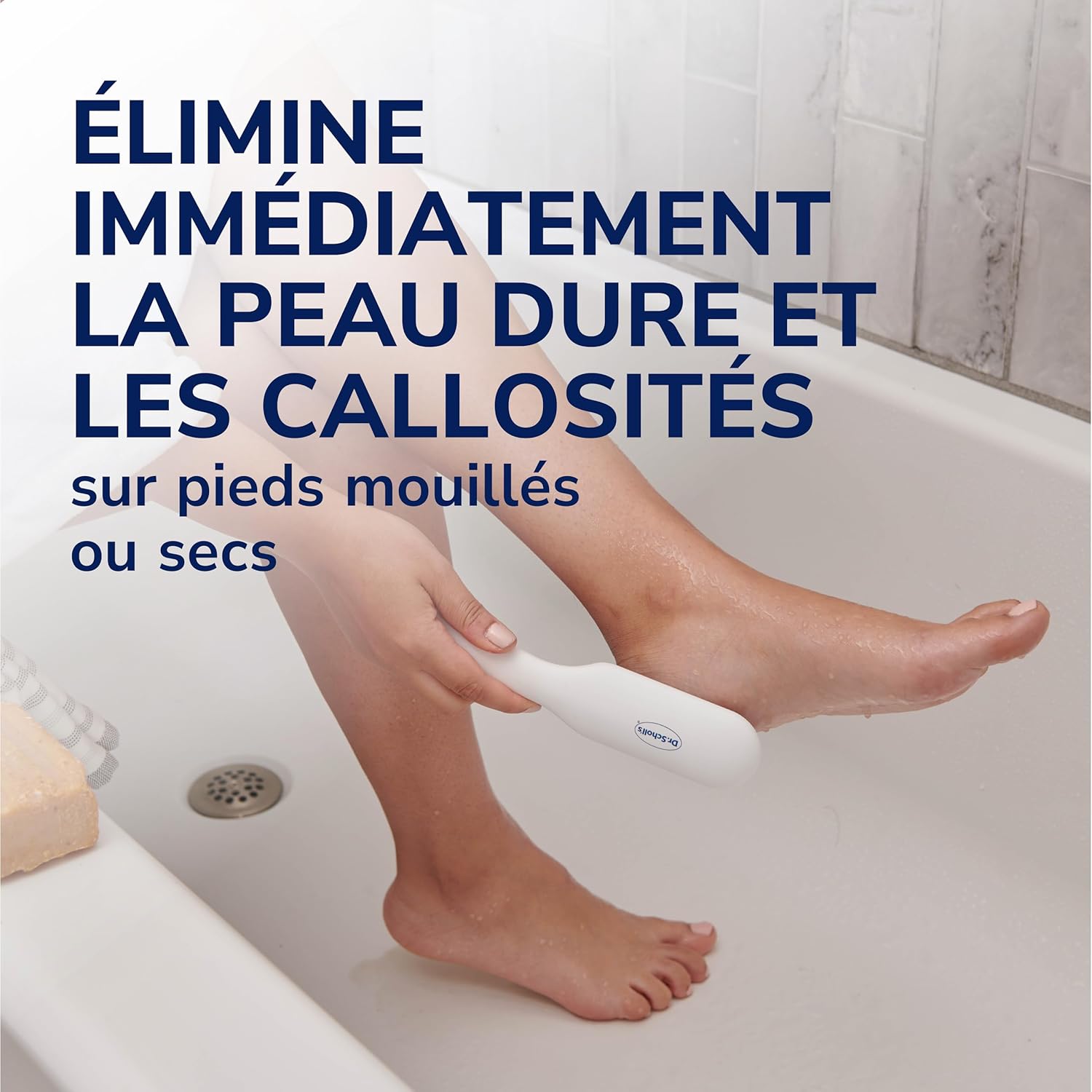 Detalle de Dr. Scholl’s Râpe Pieds Manuelle en Nano Verre – Élimine en douceur les callosités
