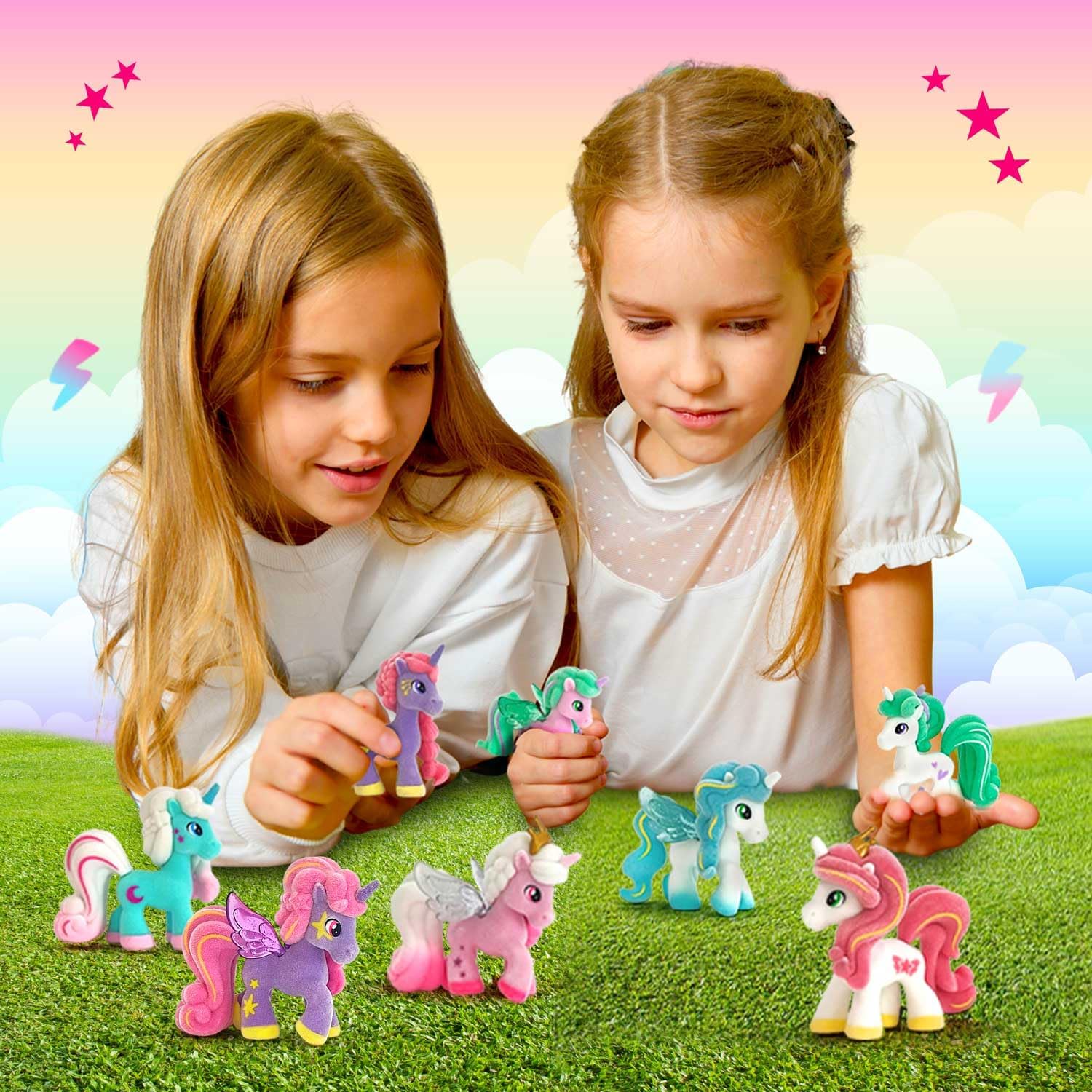 Detalle 2 de CRAZE Magic PONYS: Set Coleccionable de 6 Ponys 🦄