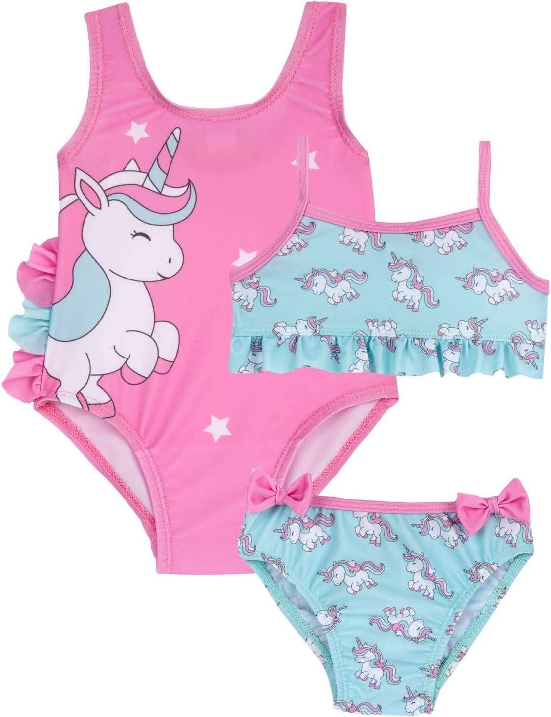 Detalle de Chicco Baby Mädchen Zweiteiliges Set Nos Badeanzug – Einhorn-Design, nachhaltig beworben