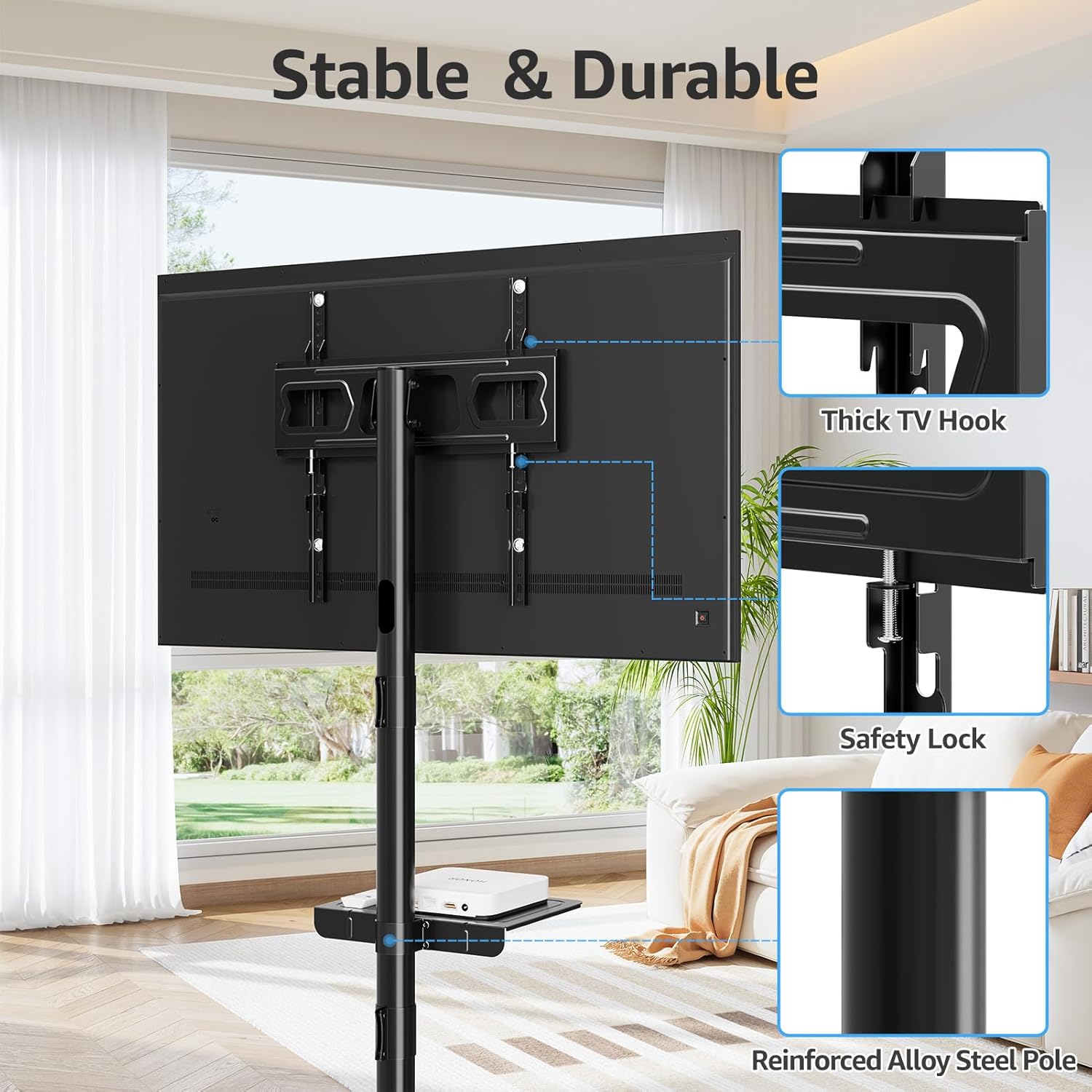 Thumbnail 6 de MOUNTUP Mobile TV Stand EU1117B 35kg