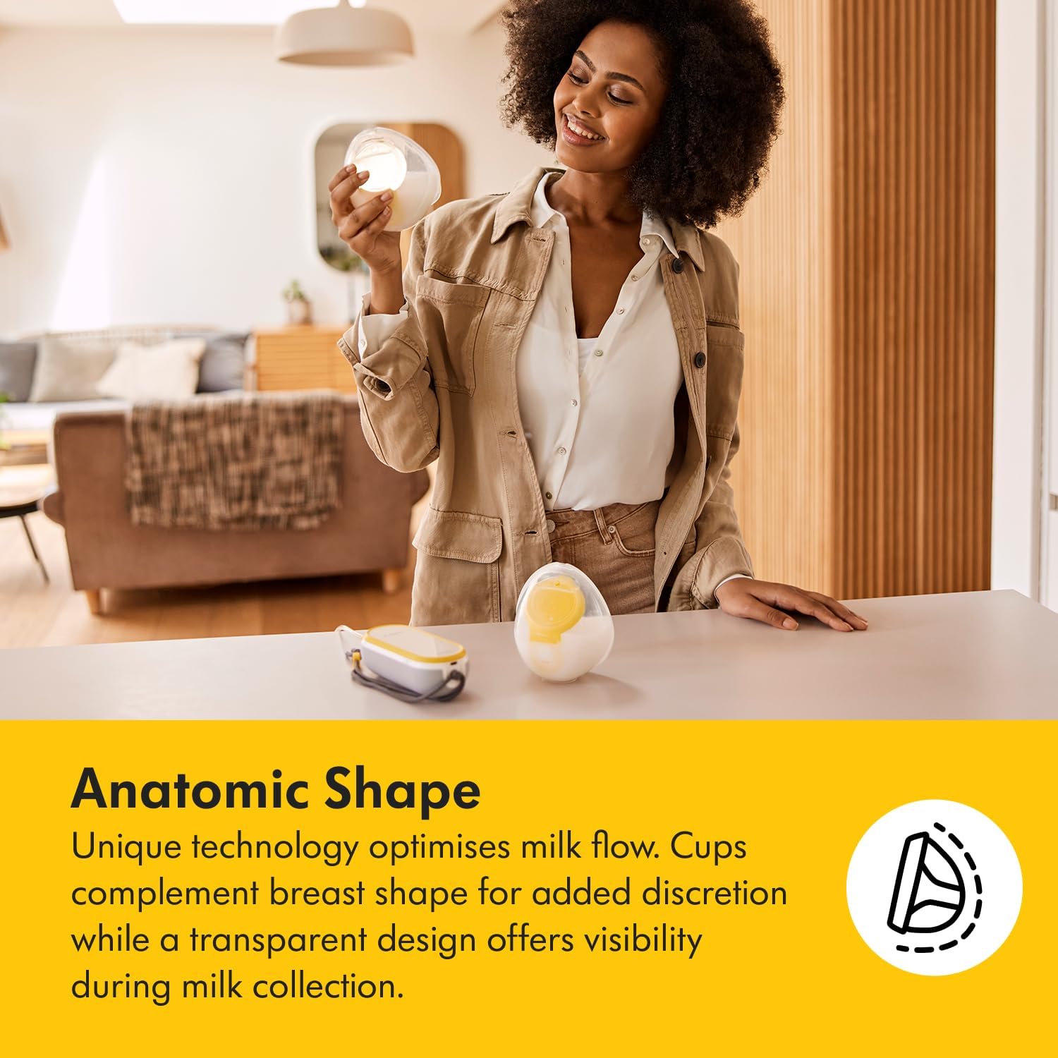 Detalle de Medela Hands-Free Collection Cups for Freestyle Flex and Swing Maxi Pumps