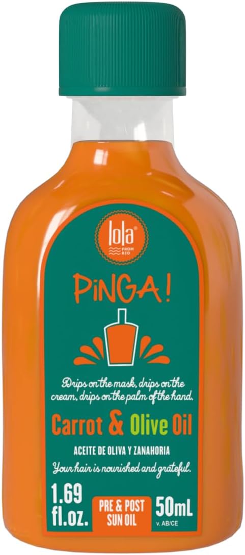Detalle de Lola Cosmetics Olio Capillare PINGA Carota e Oliva - Nutrimento leggero per capelli sani, 50 ml