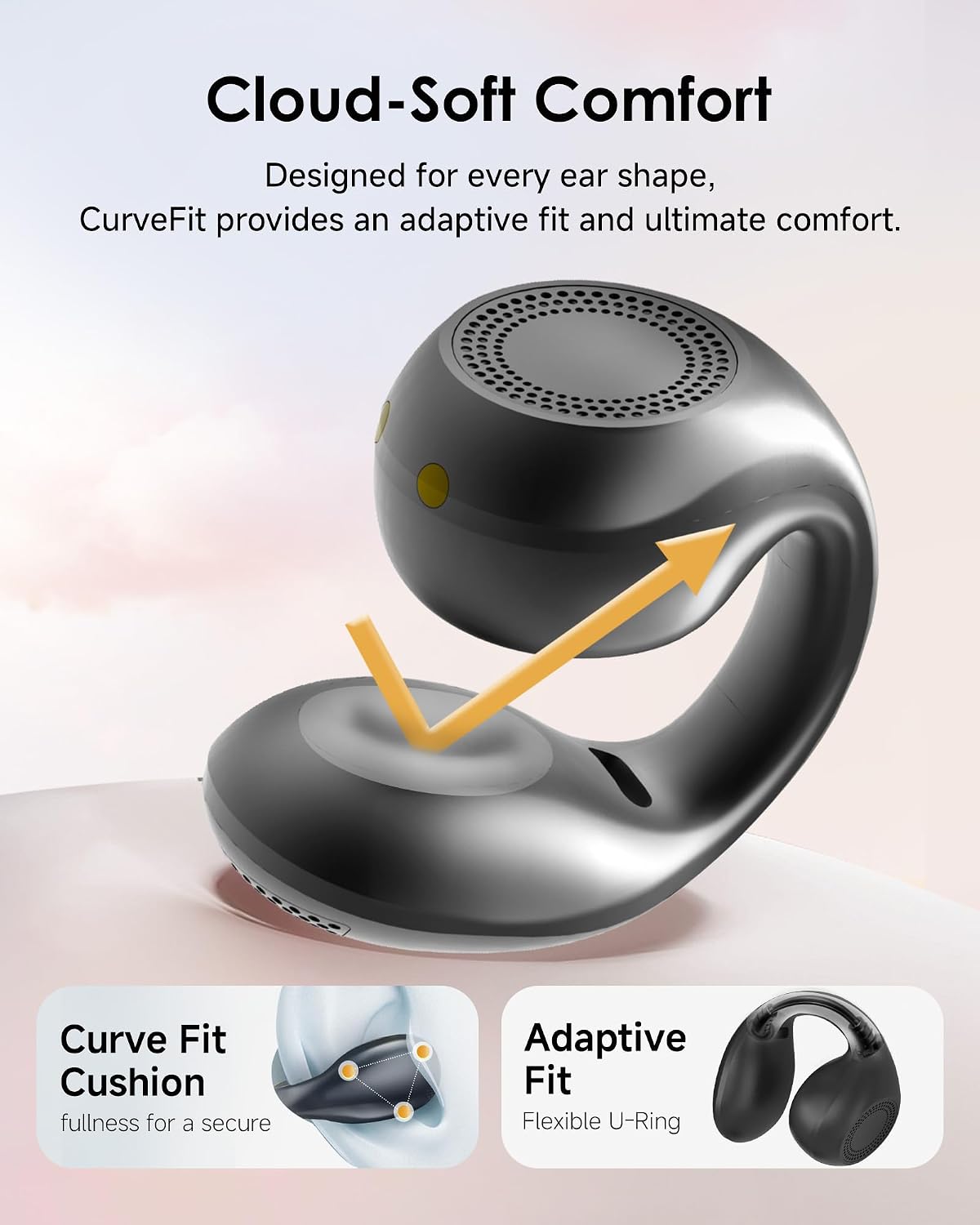 Thumbnail 2 de King Lucky Clip-On Open-Ear Wireless Bluetooth Earbuds (45H playtime, IP56)