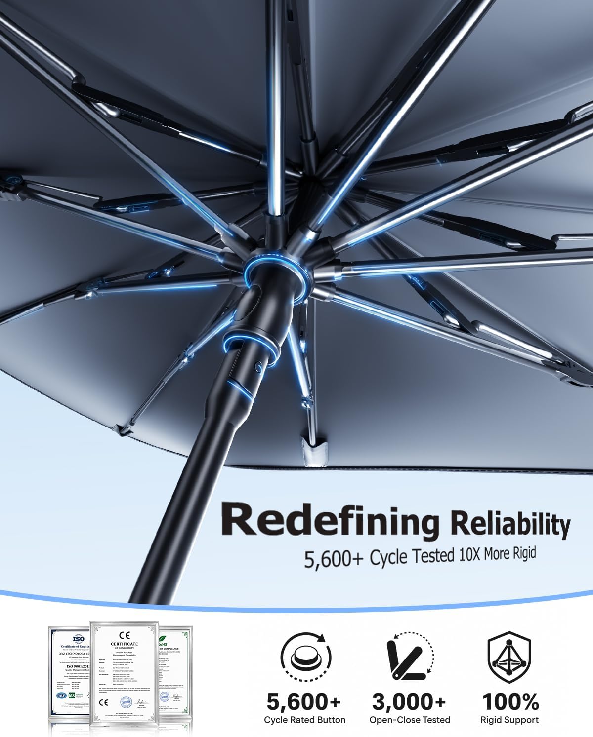 Thumbnail 3 de [2026 Upgrade] Weektic Windshield Sun Shade Umbrella