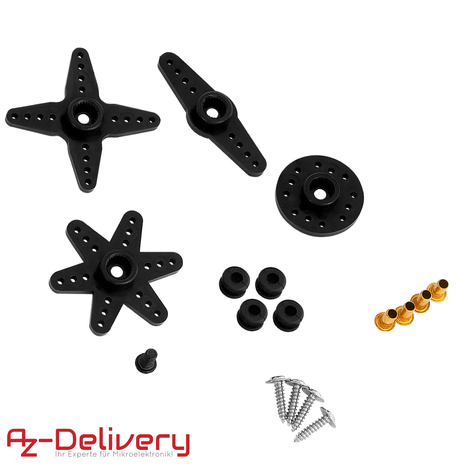 Thumbnail 5 de AZDelivery MG995 micro-servo numérique pour projets RC et robotique, compatible Arduino et Raspberry Pi
