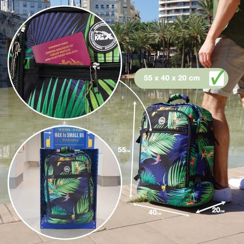 Detalle de Cabin Max Metz: 55 x 40 x 20 cm Cabin Bag for Ryanair and More