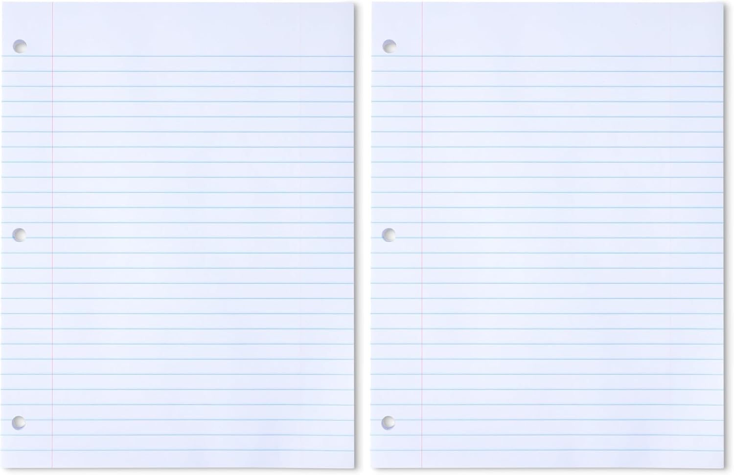Thumbnail 6 de Amazon Basics Wide Ruled Loose Leaf Paper, 10.5" x 8", 150 Sheets, No Binding