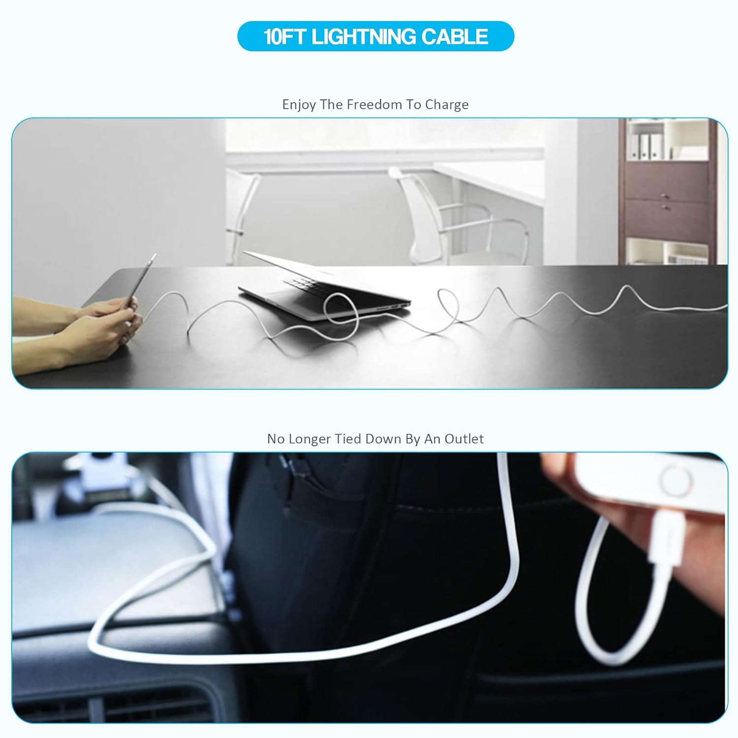 Thumbnail 3 de Apple Lightning 10ft Fast Charging Cable