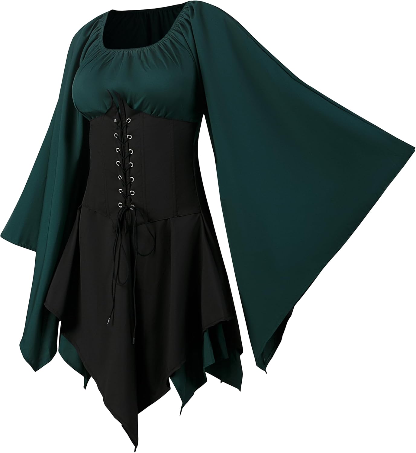 Thumbnail 4 de QEKFDOV Renaissance Elfen Kostüm Kleid 3XL