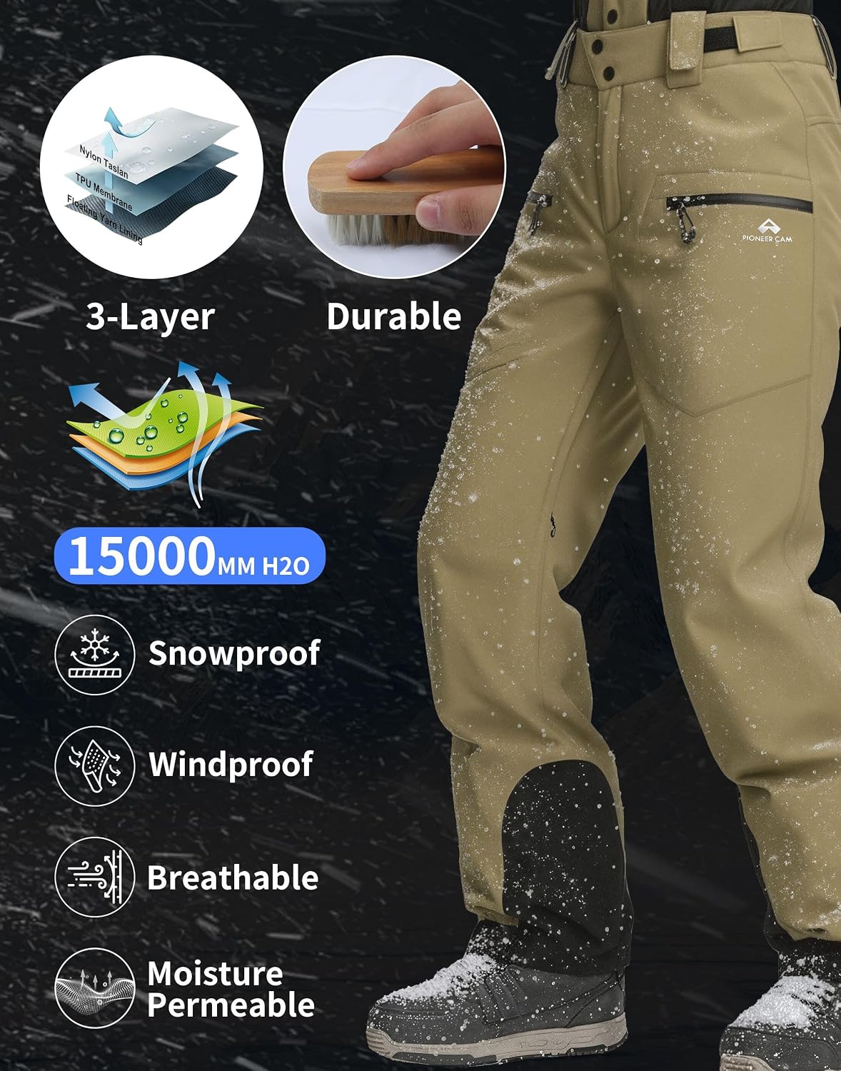 Detalle 2 de Pioneer Camp Pantalon Ski Femme 15000mm