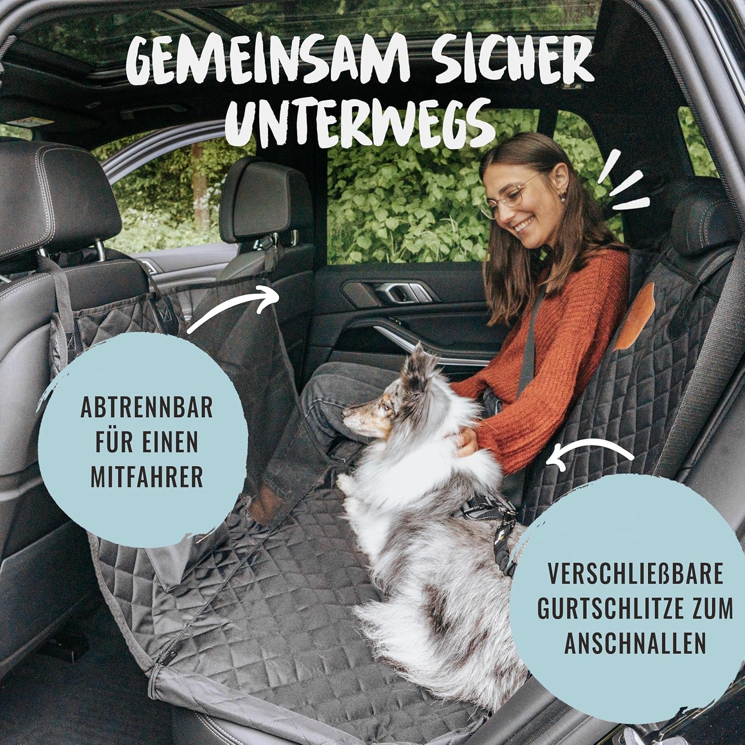 Thumbnail 5 de Rudelkönig Hundedecke Auto Rückbank 360° Schutz