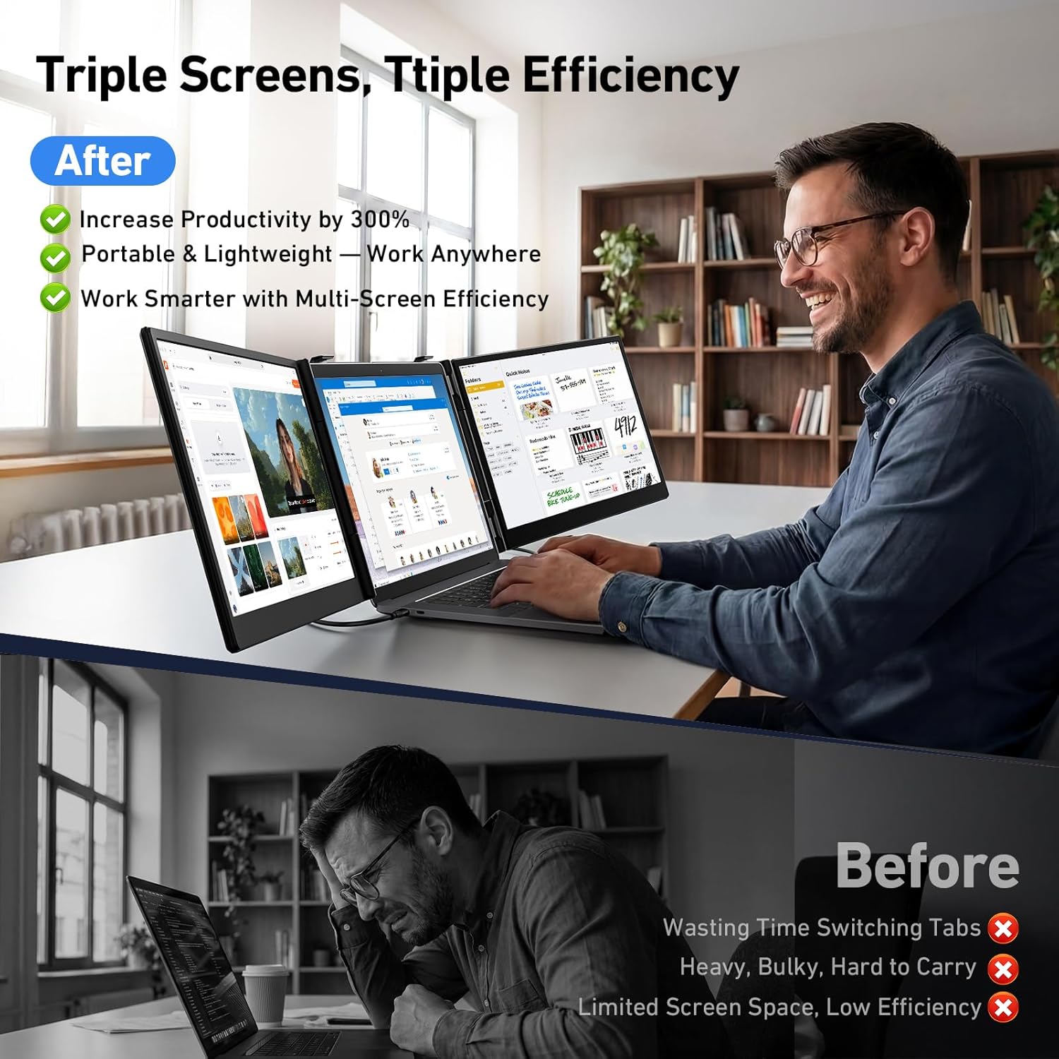 Thumbnail 2 de Vixtan Triple Laptop Screen Extender 15.6-inch