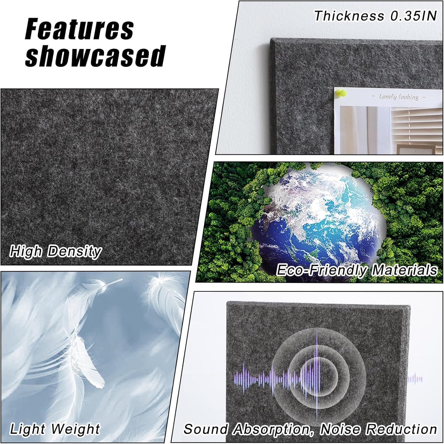 Thumbnail 4 de Large cork board 36 x 24 felt tiles