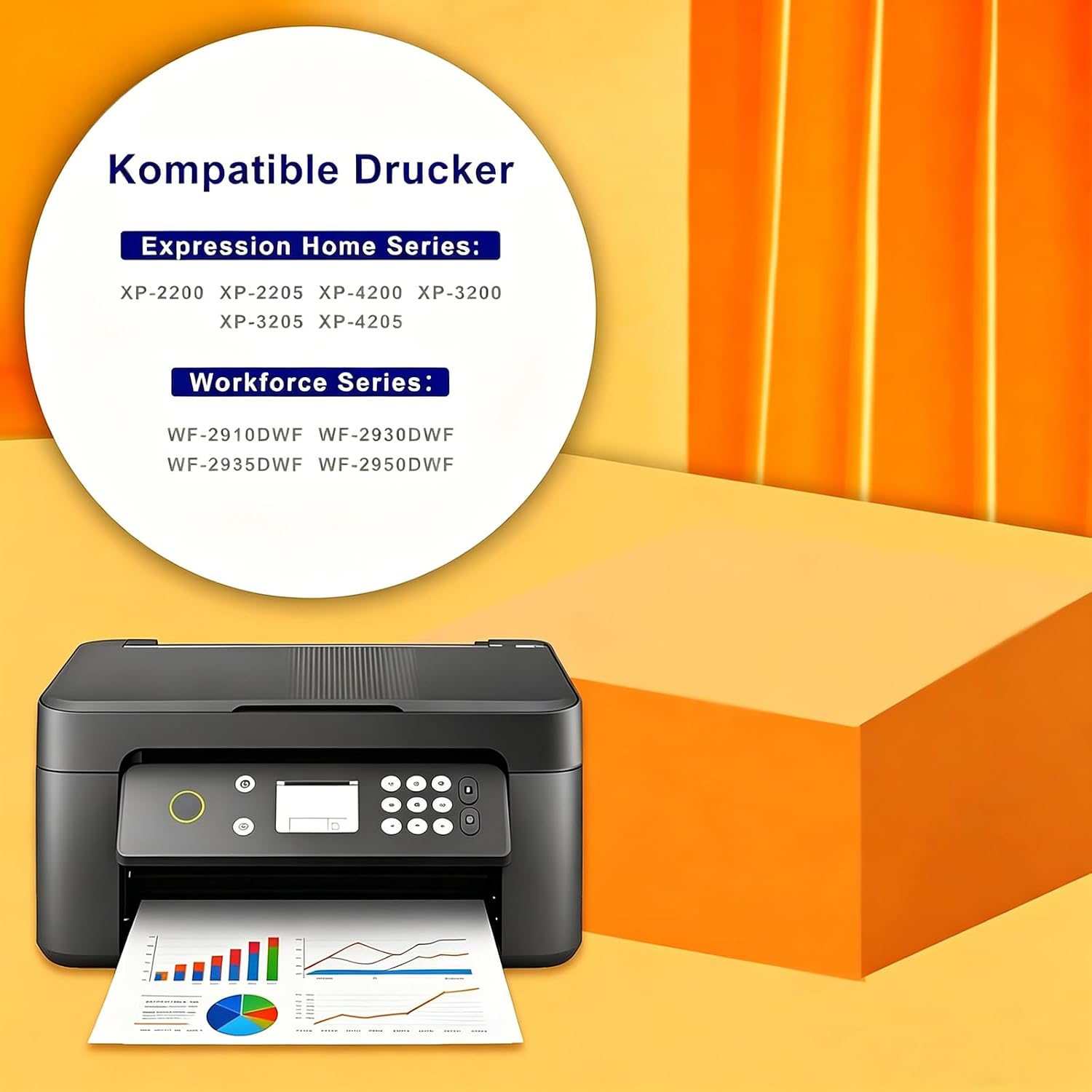 Detalle 2 de Aurotec 604XL Multipack Patronen – kompatibel mit Epson XP/Workforce Druckern (15er Set)