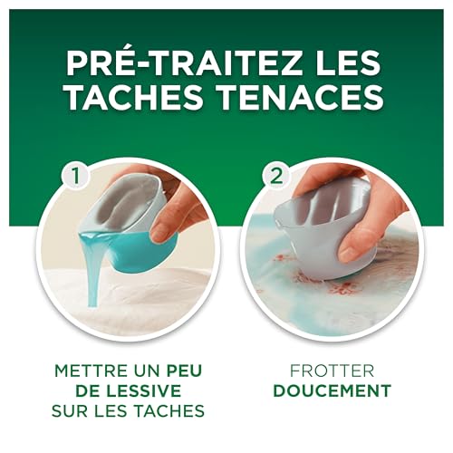 Detalle de Ariel +Active Lessive Liquide 35 Lavages – Odeurs de transpiration maîtrisées, efficacité à froid, fabriqué en France