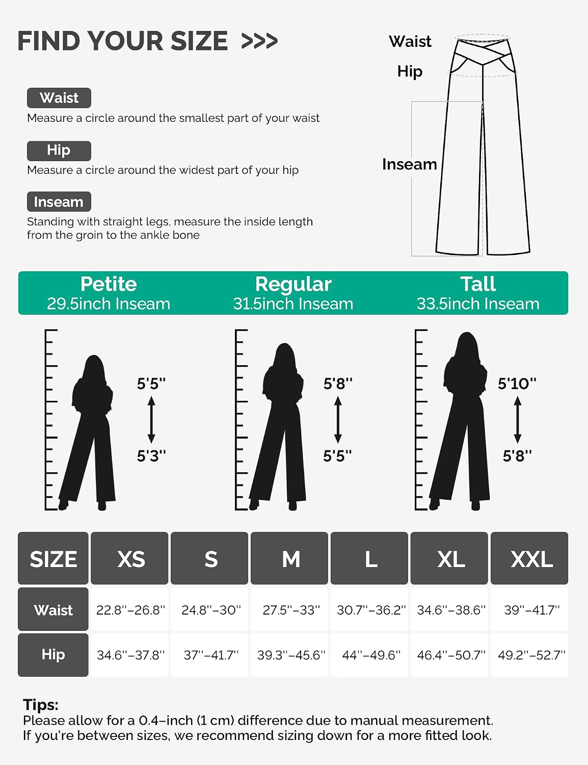 Detalle de Yogaration CWP1 Women's Wide-Leg Yoga Trousers with High Waist and Pockets