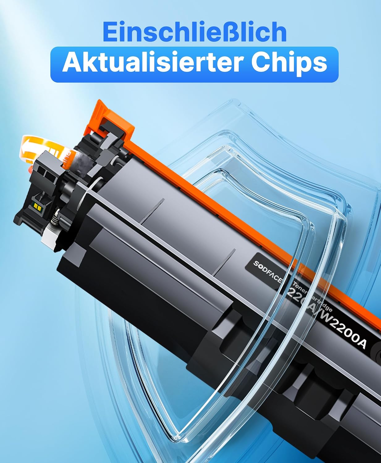 Detalle de SODFACE 220A Toner - Kompatible 4-Farben für HP Color LaserJet Pro MFP 4302/4202 (Mit Chip)