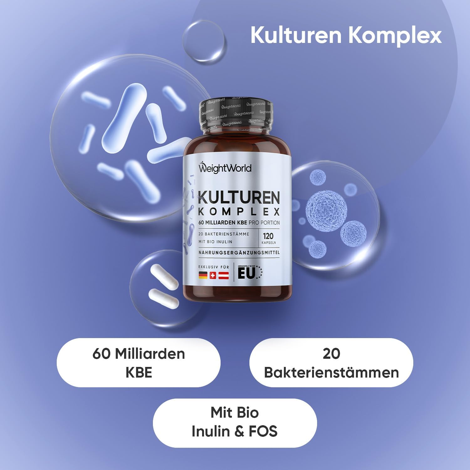 Thumbnail 1 de WeightWorld Kulturen Komplex 120 Kapseln 💊