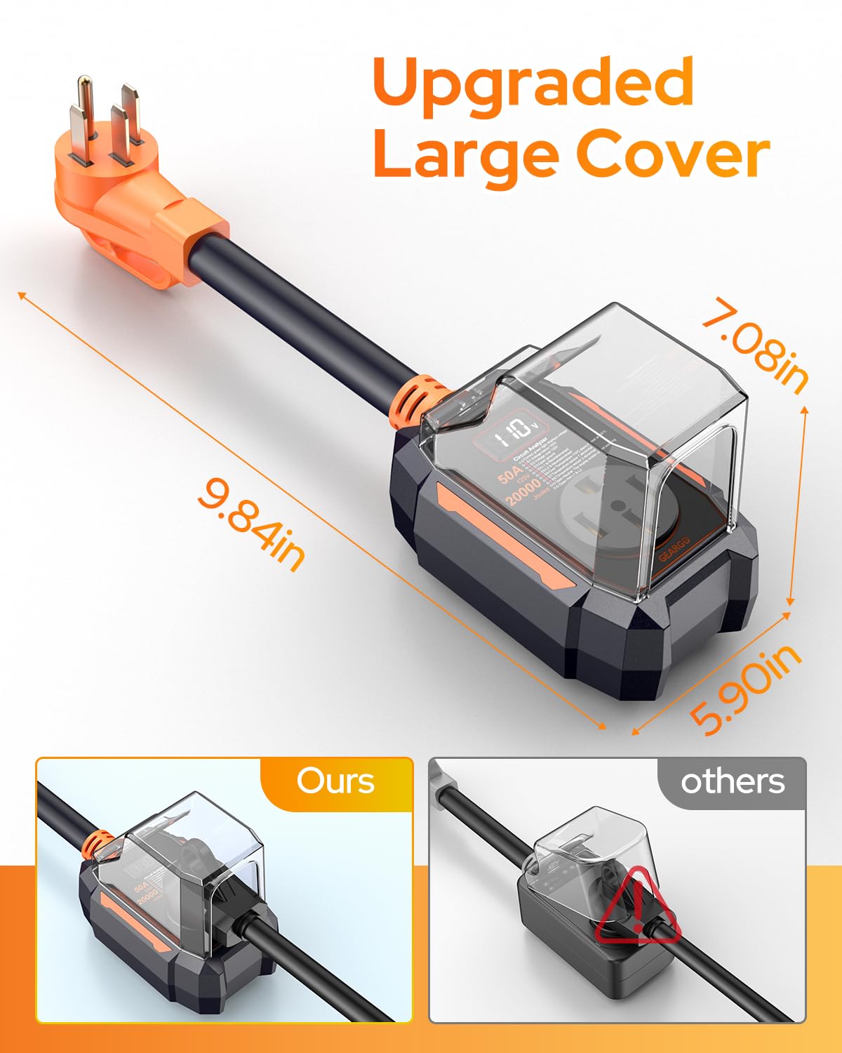 Thumbnail 6 de GEARGO 2026 Smart RV Surge Protector 50 Amp with 20,000J: Real-Time Diagnostics for Safer Campouts