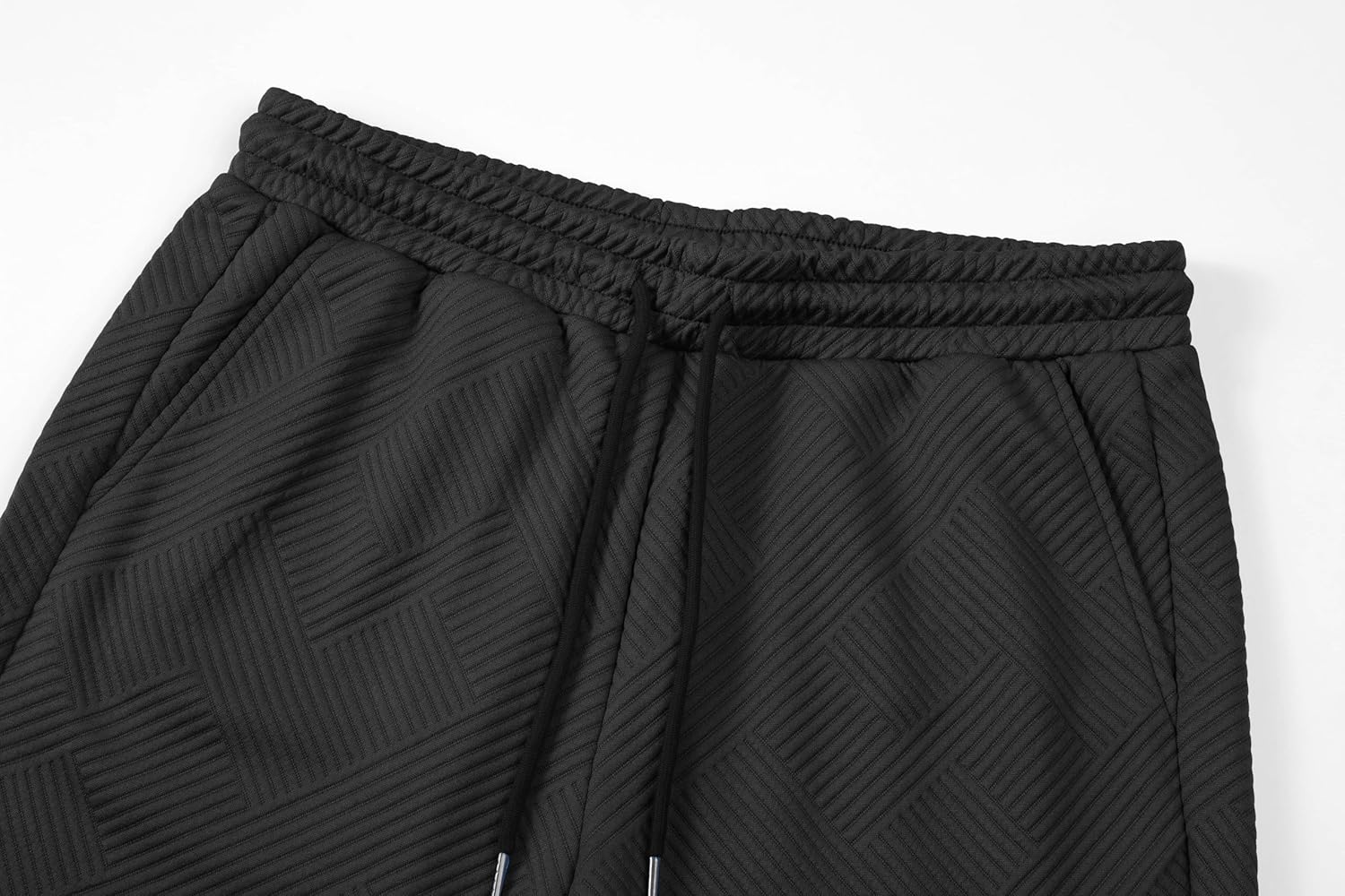 Thumbnail 5 de JMIERR Herren Textur Kurze Hosen mit 3 Taschen – Sommer 2026, Loose Fit, elastischer Bund