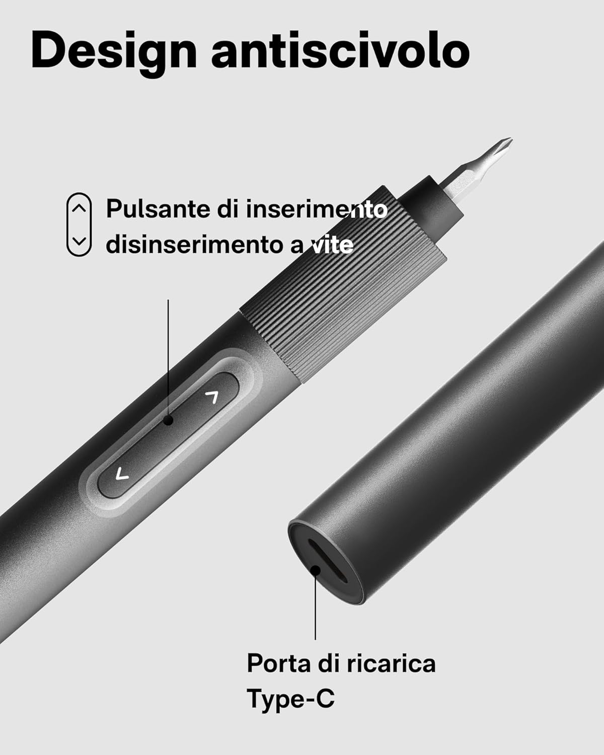 Thumbnail 5 de HOTO 25-in-1 Mini Cacciavite Elettrico: set di precisione 3.7V ricaricabile USB-C per elettronica e fai-da-te