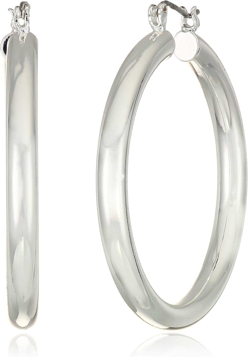 Detalle de Nine West Hoop Earrings, 1.5-Inch