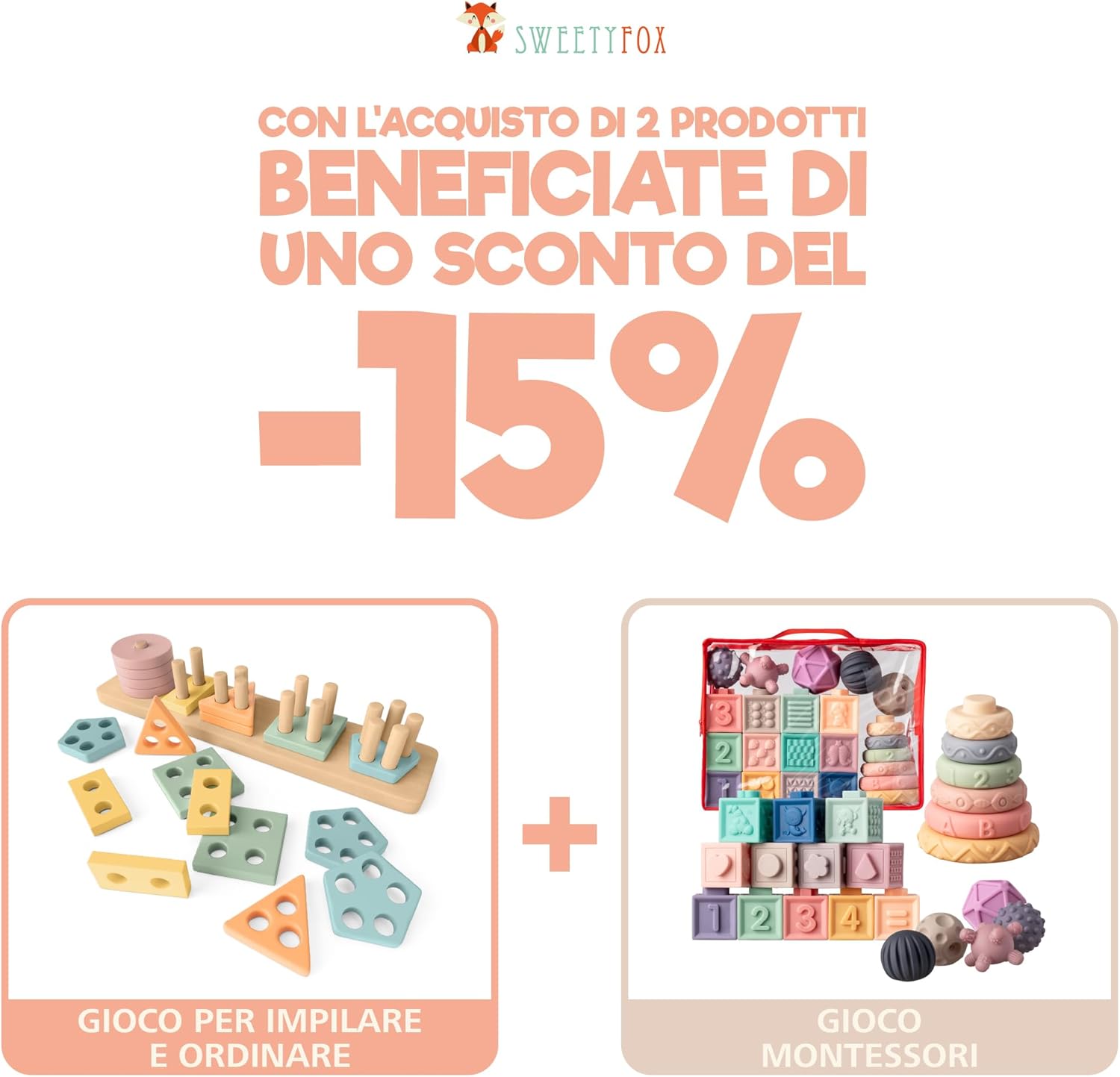 Thumbnail 6 de Sweety Fox Giocattoli Montessori 1‑3 anni