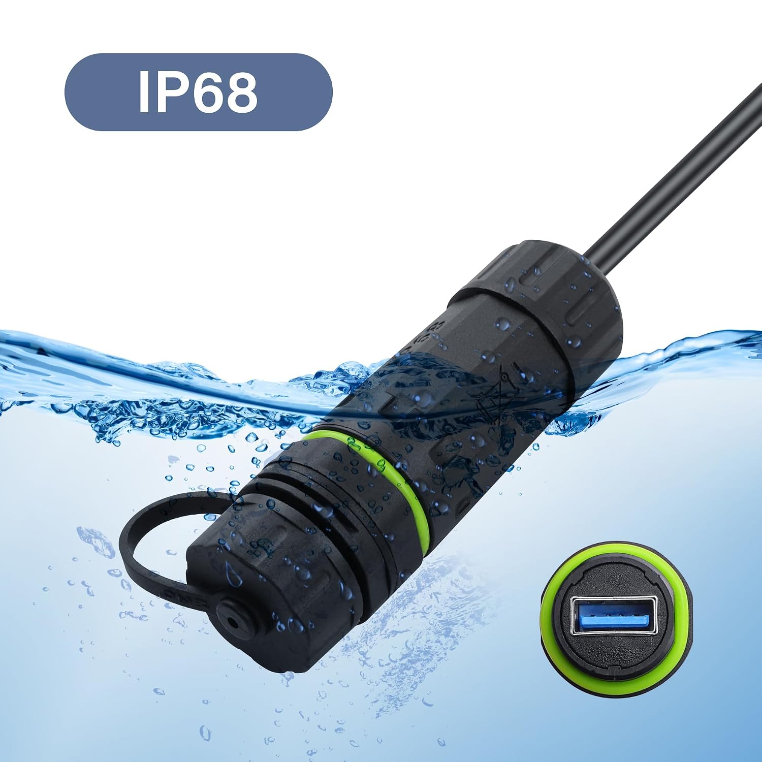 Thumbnail 3 de USB 3.0 Waterproof Coupler IP68, 5Gbps