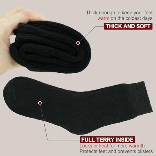 Thumbnail 3 de MOSOTECH calze termiche uomo in spugna, 5 paia, taglia EU 39-45