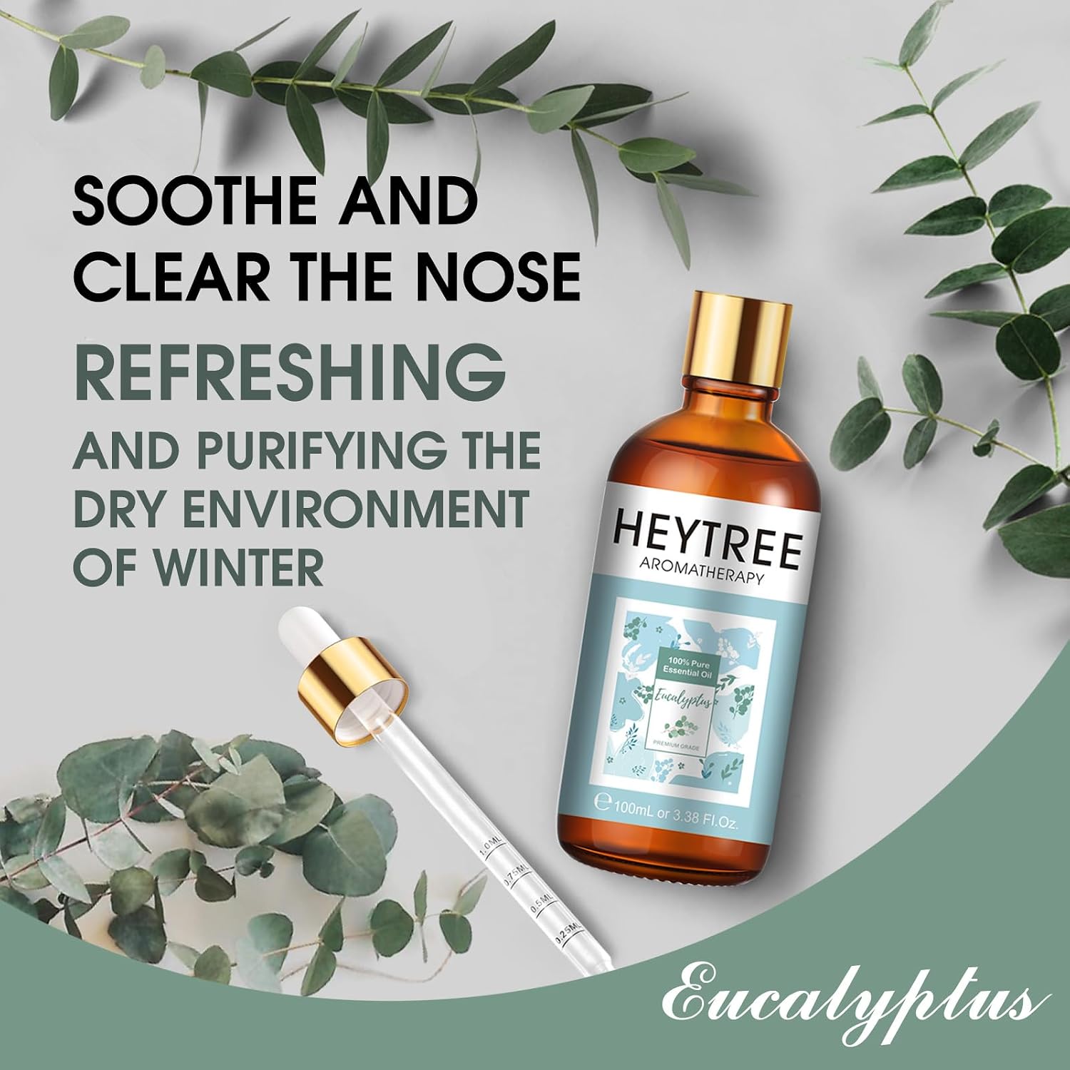 Detalle 2 de HEYTREE Eucalyptus Essential Oil 100 ml Aromatherapy