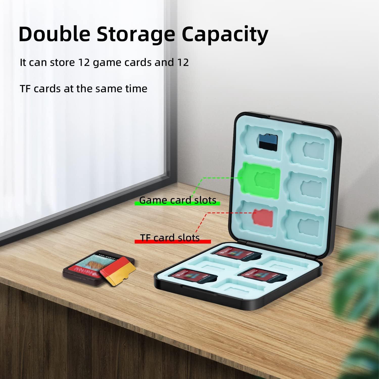 Thumbnail 2 de Mcbazel Spiele-Aufbewahrungsbox für Switch mit 12 Karten