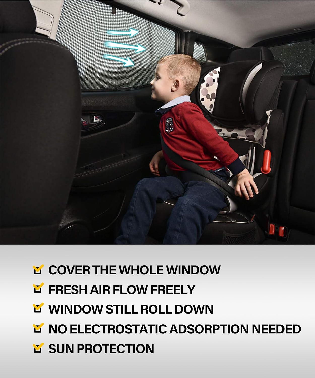 Thumbnail 2 de Flaconi 2 Pieces Baby Car Sun Shade 33.5" 📥
