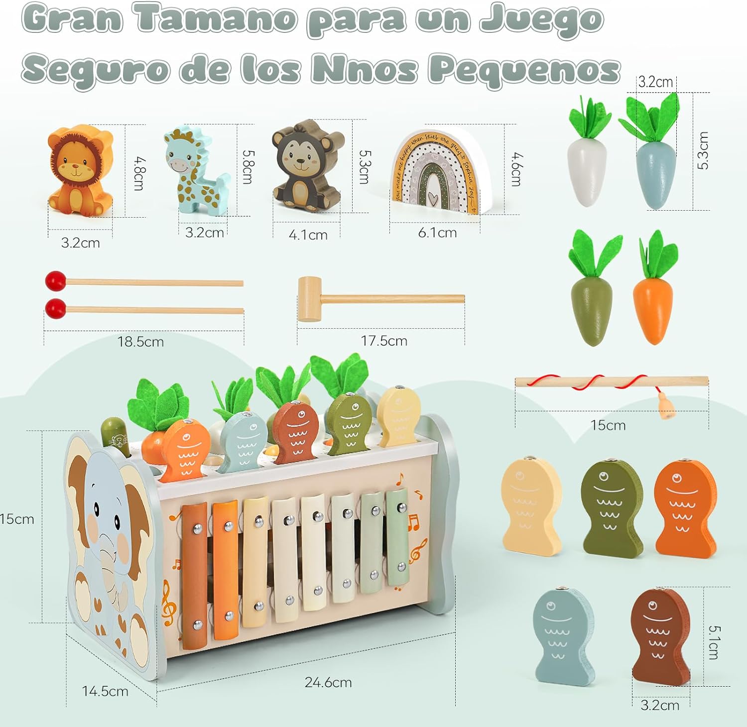 Thumbnail 6 de Almaxi Juguetes Montessori 6 en 1 para 1 año