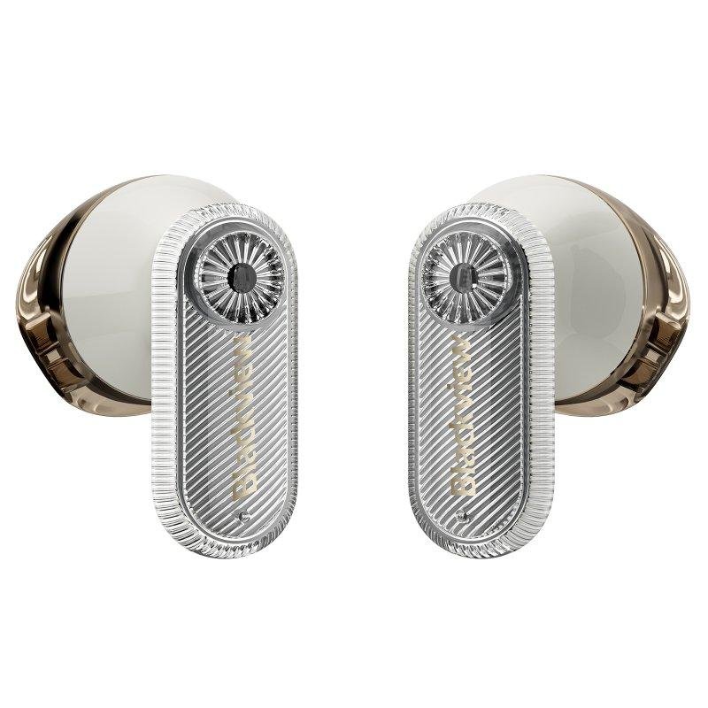 Detalle 2 de Blackview Airbuds K2: auriculares inalámbricos Bluetooth 6.0 para niños con diseño mascota blanco dorado