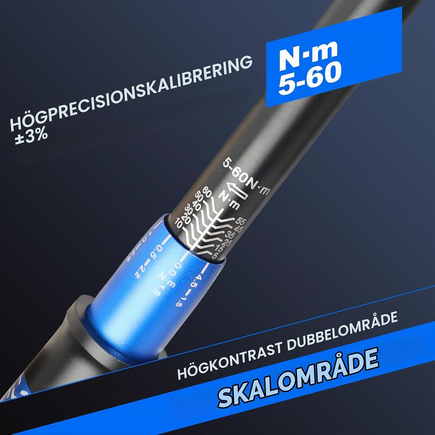 Thumbnail 5 de INGJER IJ38NEW604DGM momentnyckel 3/8, 5–60 Nm med tillbehör