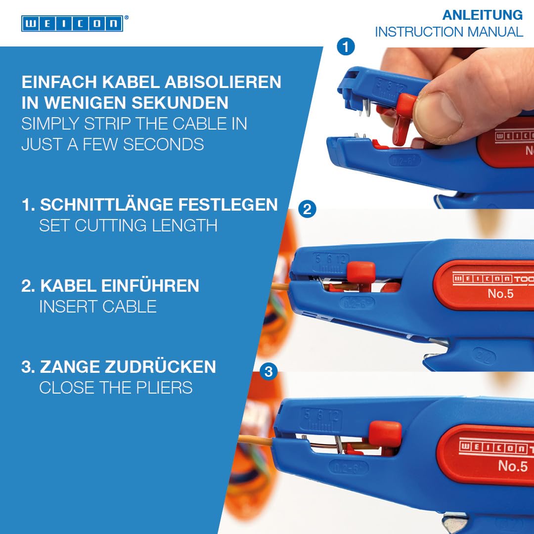 Thumbnail 2 de WEICON TOOLS Pince à dénuder automatique N° 5 🛠️