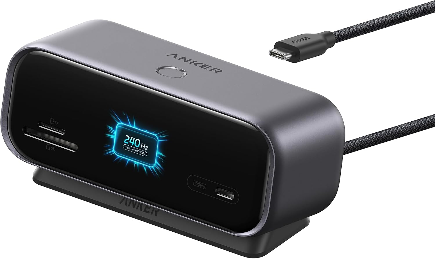 Detalle de Anker A210C 10-in-1 USB-C Hub with Smart Display, Dual 2K@240Hz