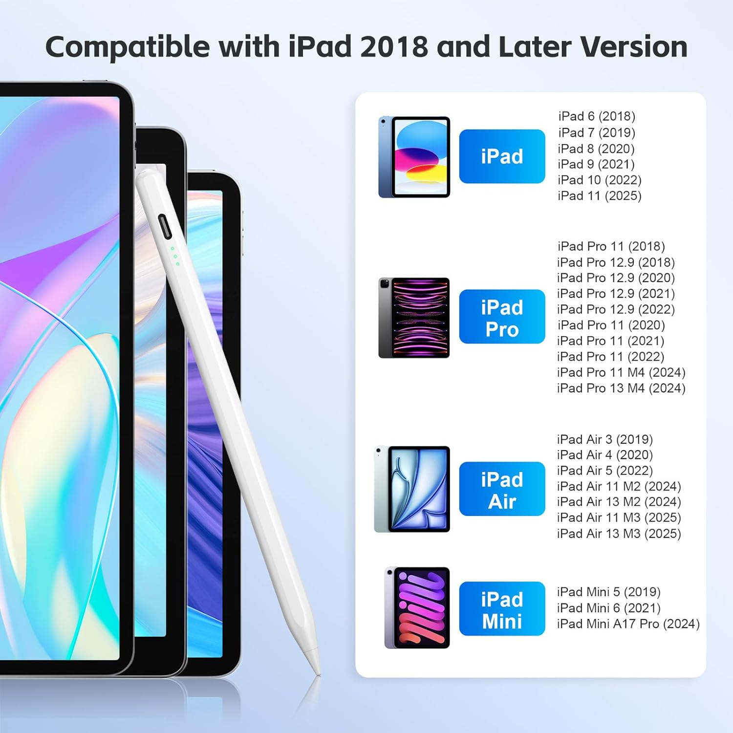 Thumbnail 6 de Stylus Pen for iPad 2025-2018