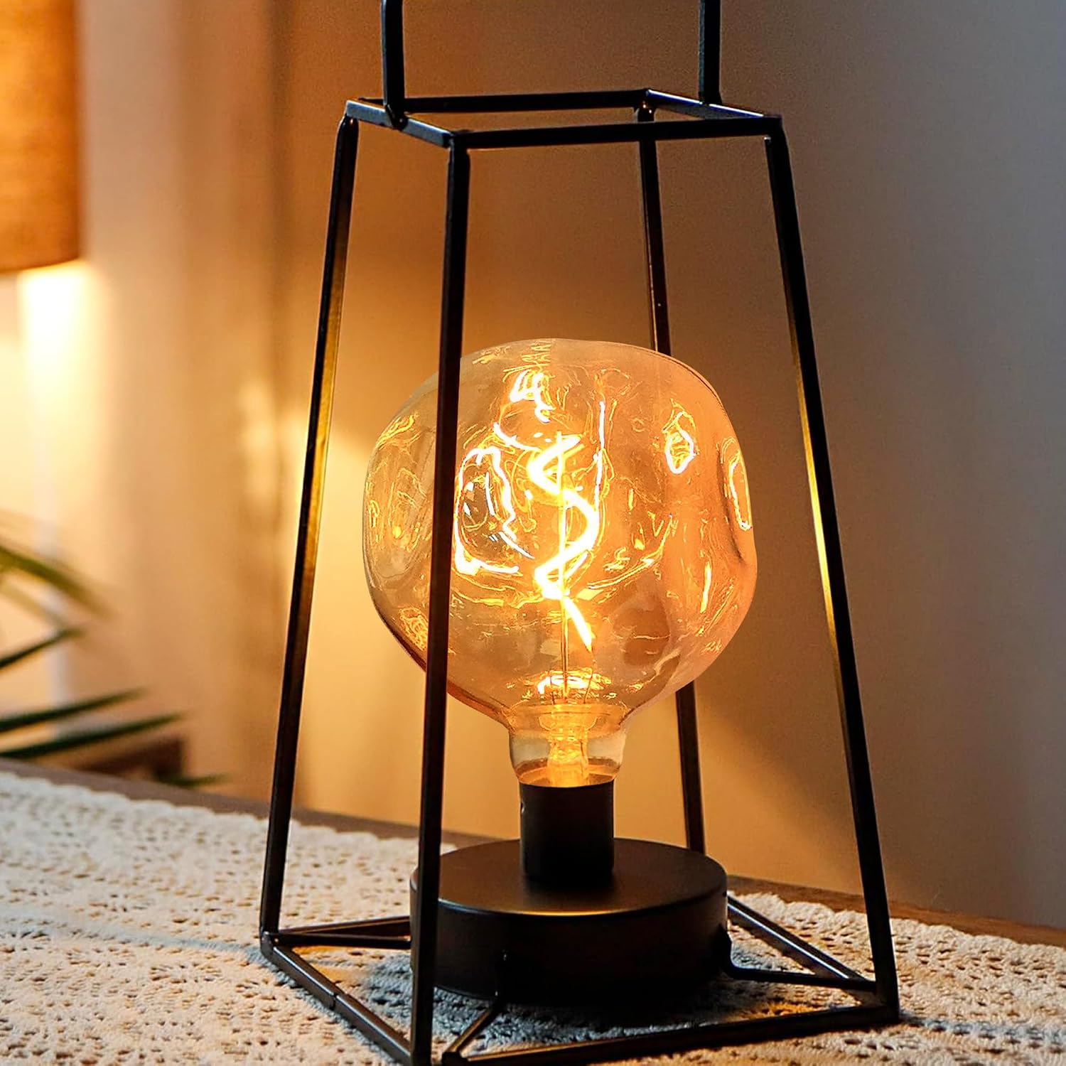 Detalle de KANQIAO G125-3W-1P-HPS-1 E27-ledlamp, 3 W, amber en dimbaar