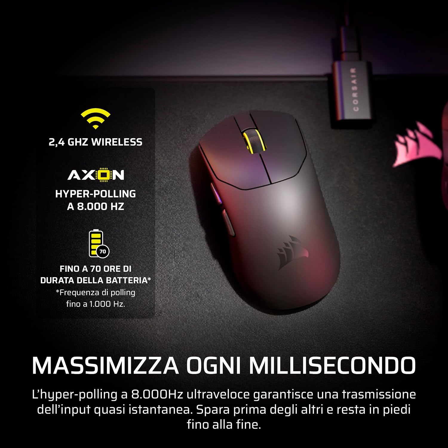 Thumbnail 4 de Corsair SABRE v2 PRO mouse gaming 36 g