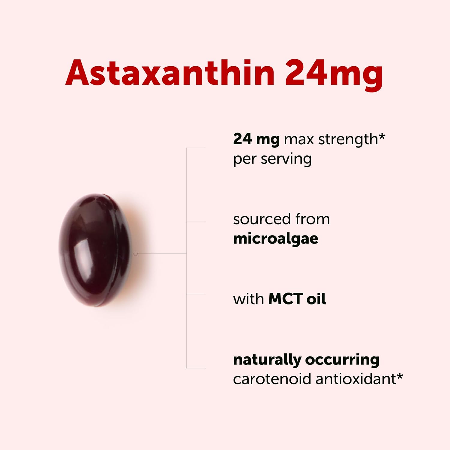 Detalle 2 de Micro Ingredients Astaxanthin Supplement 24 mg