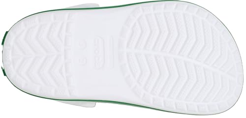 Thumbnail 6 de Crocs Unisex Kids Clog, Crocband Clog T in White/Green Ivy (UK Child 10)