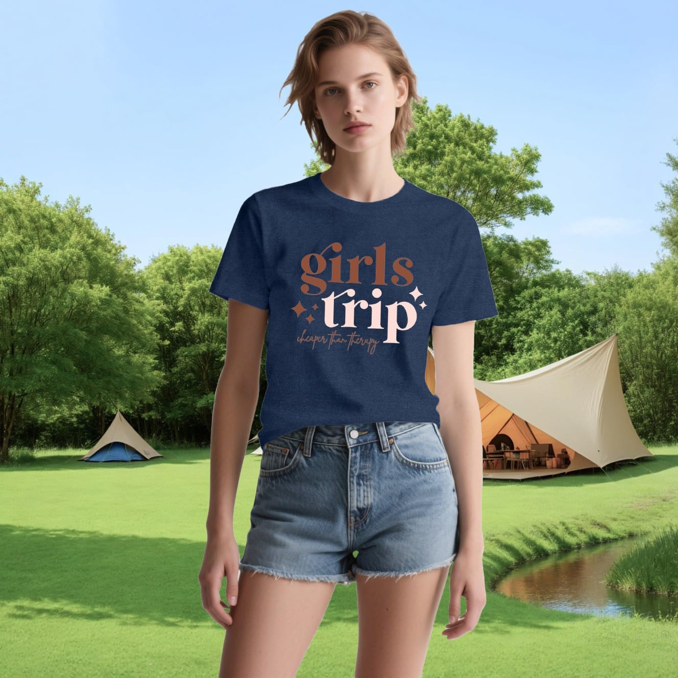 Thumbnail 3 de Girls Trip T Shirt 60% polyester blend