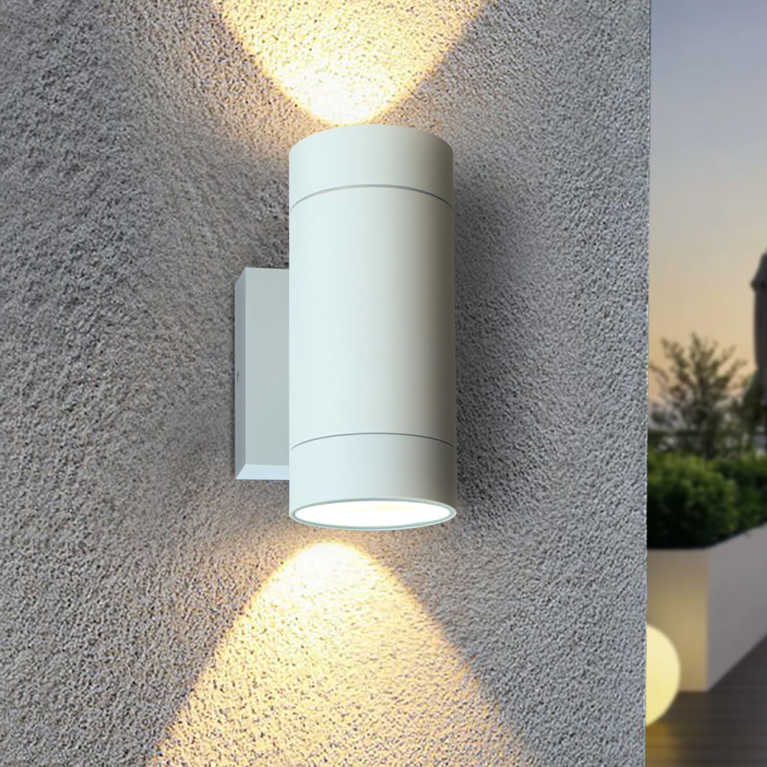 Thumbnail 6 de EBION Outdoor Wall Lights 4 Pack: Up & Down Aluminium GU10 Exterior Lights