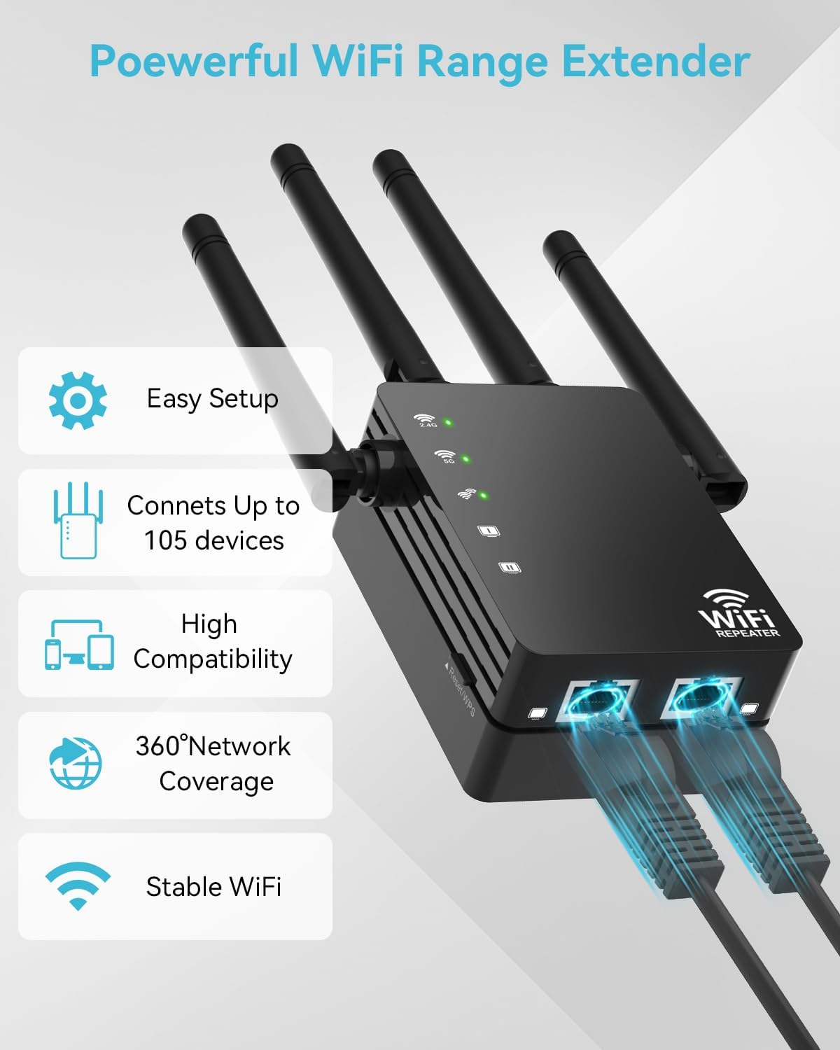 Thumbnail 6 de WiFi Repeater Signal Extender for Home Use