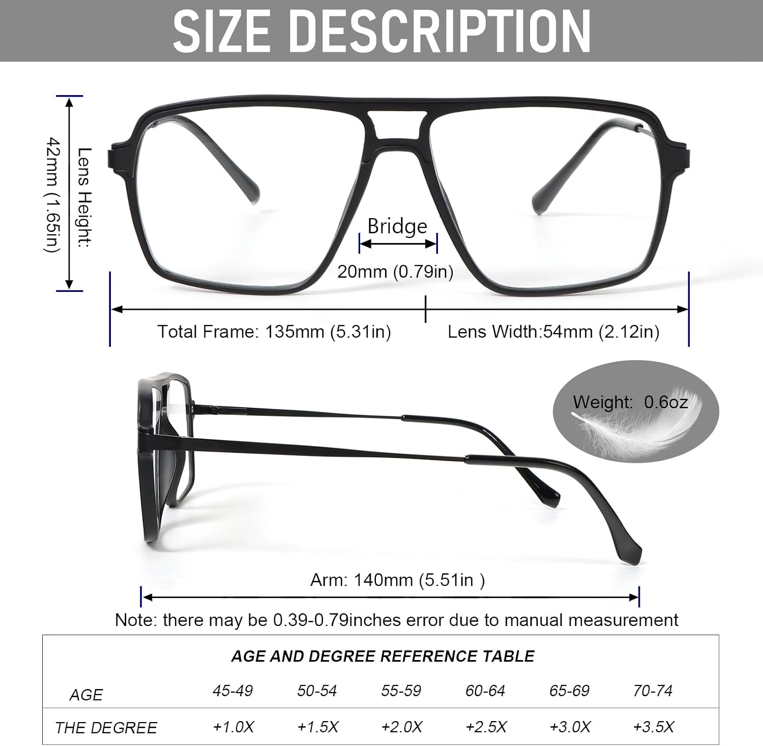 Thumbnail 3 de KoKoBin 3 Pack Oversized Reading Glasses