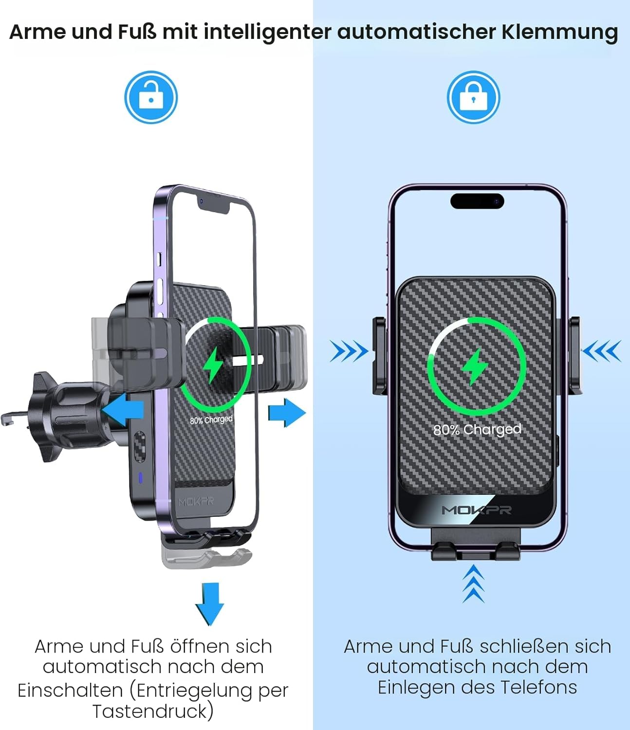 Thumbnail 3 de MOKPR Handyhalterung 15W fürs Auto