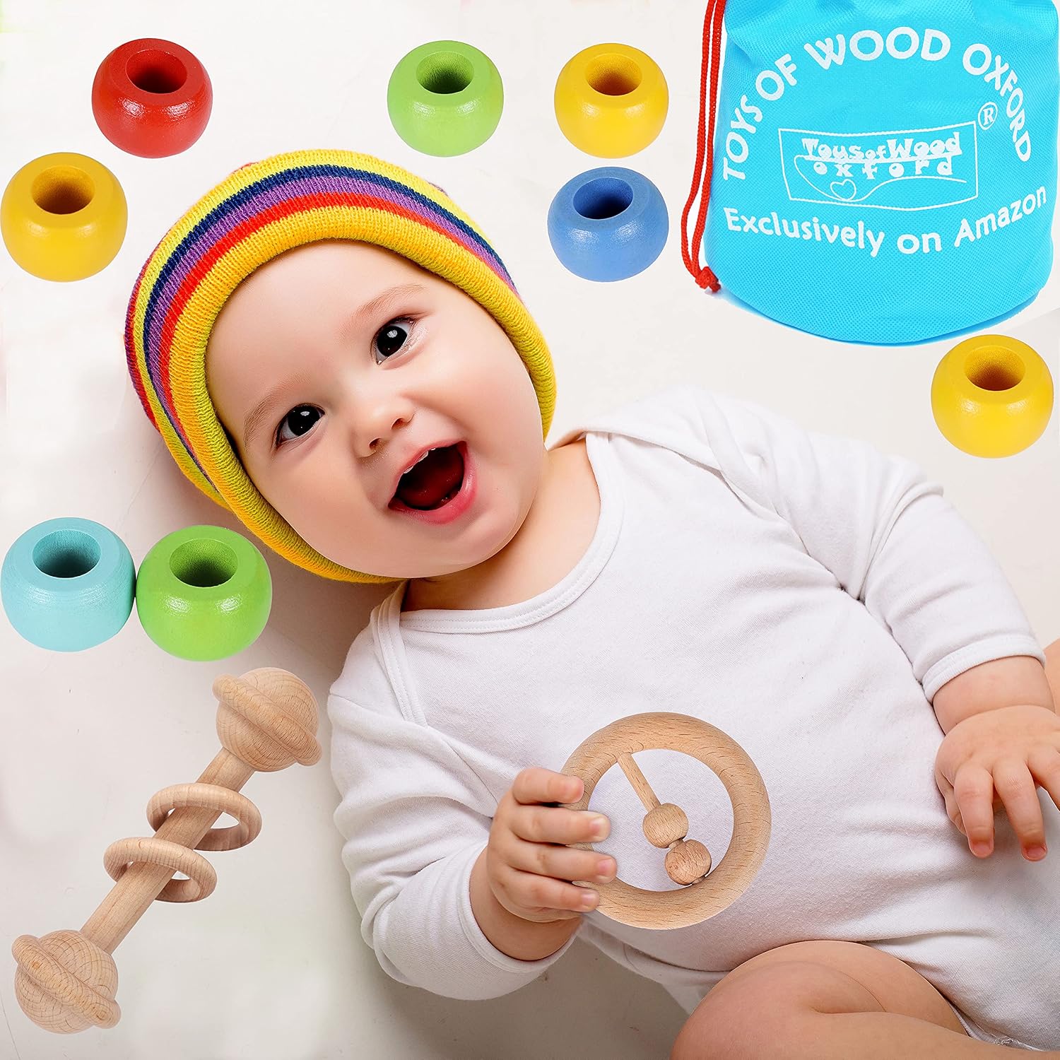 Thumbnail 2 de TOWO Wooden Rattles Maracas baby toys