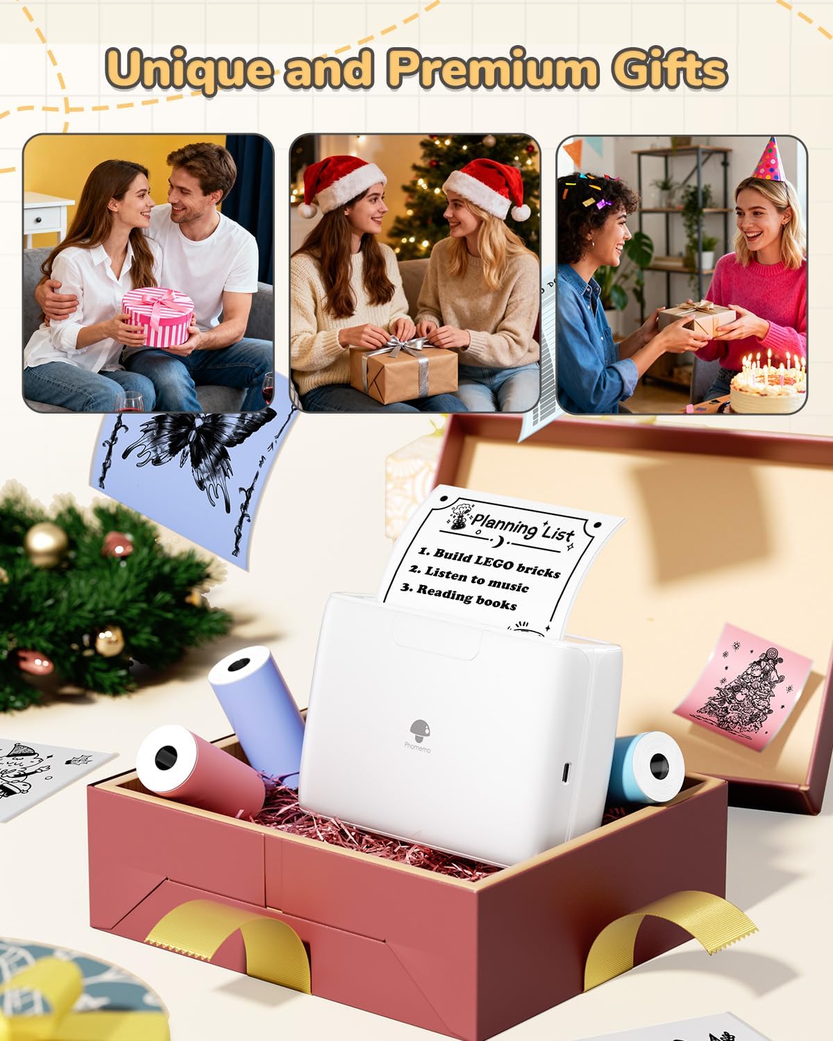 Thumbnail 5 de Phomemo M04S stampante termica portatile 110 mm con Bluetooth (304 dpi) per iPhone e Android